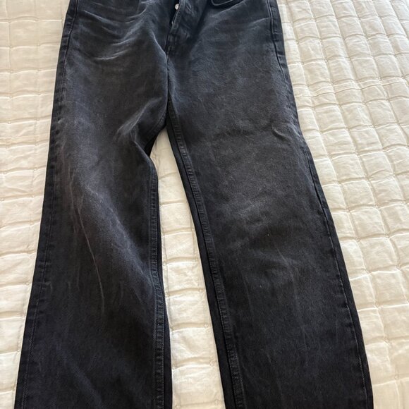 Aged Black Re/Done Jeans - Picture 1 of 3